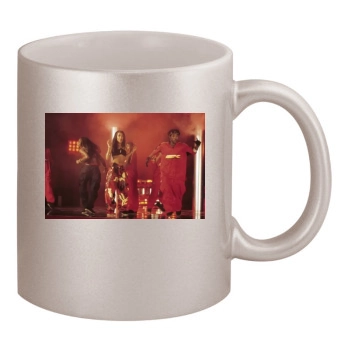 Aaliyah 11oz Metallic Silver Mug