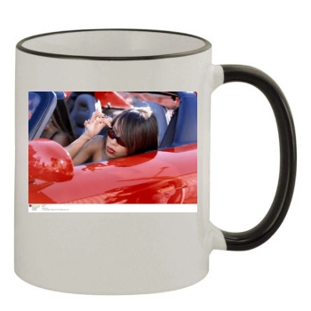 Aaliyah 11oz Colored Rim & Handle Mug