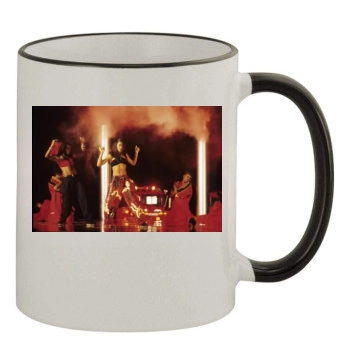 Aaliyah 11oz Colored Rim & Handle Mug