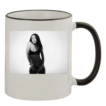 Aaliyah 11oz Colored Rim & Handle Mug