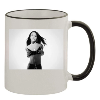 Aaliyah 11oz Colored Rim & Handle Mug