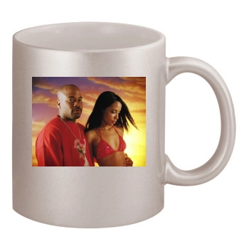 Aaliyah 11oz Metallic Silver Mug