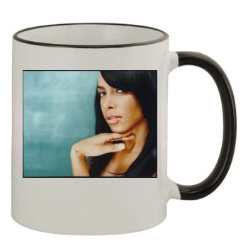 Aaliyah 11oz Colored Rim & Handle Mug