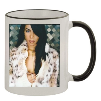 Aaliyah 11oz Colored Rim & Handle Mug