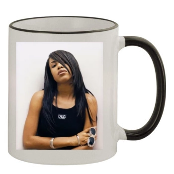 Aaliyah 11oz Colored Rim & Handle Mug