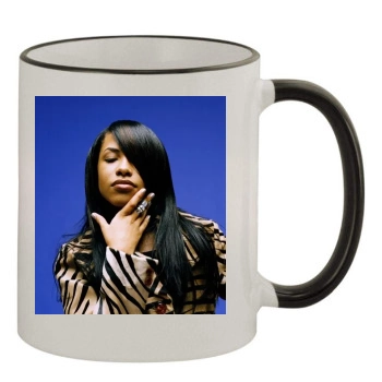 Aaliyah 11oz Colored Rim & Handle Mug