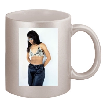 Aaliyah 11oz Metallic Silver Mug