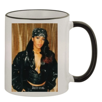 Aaliyah 11oz Colored Rim & Handle Mug