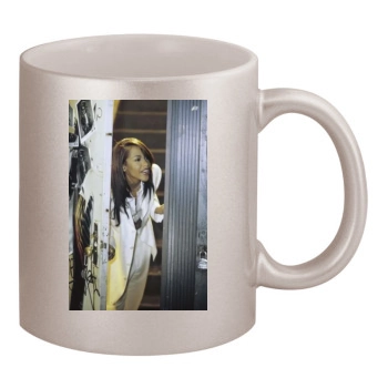 Aaliyah 11oz Metallic Silver Mug