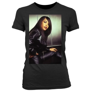 Aaliyah Women's Junior Cut Crewneck T-Shirt