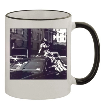 Aaliyah 11oz Colored Rim & Handle Mug