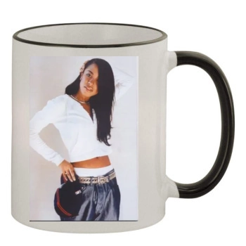 Aaliyah 11oz Colored Rim & Handle Mug