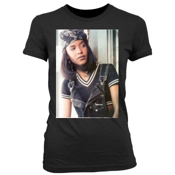 Aaliyah Women's Junior Cut Crewneck T-Shirt