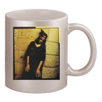 Aaliyah 11oz Metallic Silver Mug