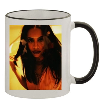 Aaliyah 11oz Colored Rim & Handle Mug