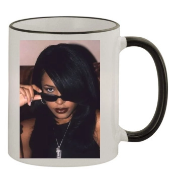 Aaliyah 11oz Colored Rim & Handle Mug