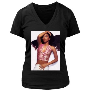 Aaliyah Women's Deep V-Neck TShirt