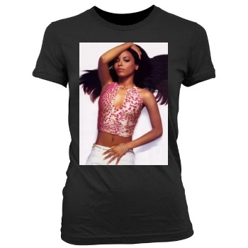 Aaliyah Women's Junior Cut Crewneck T-Shirt