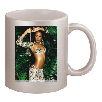 Aaliyah 11oz Metallic Silver Mug