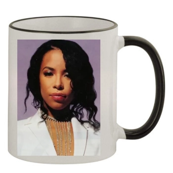 Aaliyah 11oz Colored Rim & Handle Mug