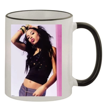 Aaliyah 11oz Colored Rim & Handle Mug