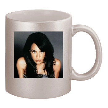 Aaliyah 11oz Metallic Silver Mug