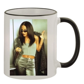 Aaliyah 11oz Colored Rim & Handle Mug