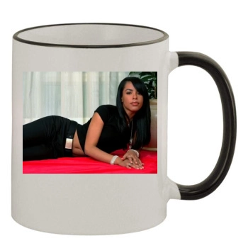 Aaliyah 11oz Colored Rim & Handle Mug