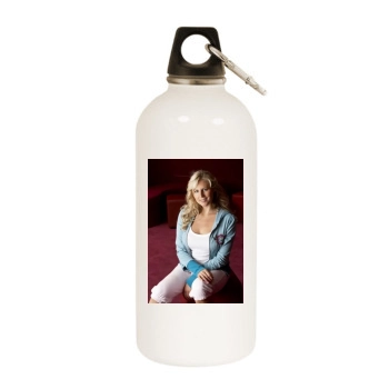 Abi Titmuss White Water Bottle With Carabiner