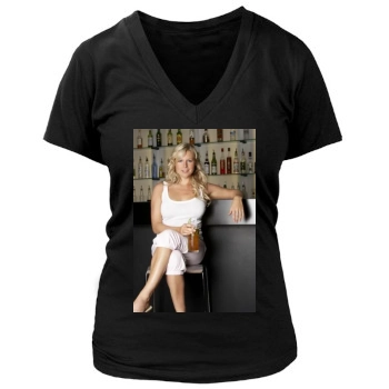 Abi Titmuss Women's Deep V-Neck TShirt