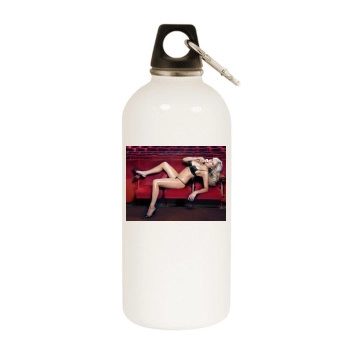 Abi Titmuss White Water Bottle With Carabiner