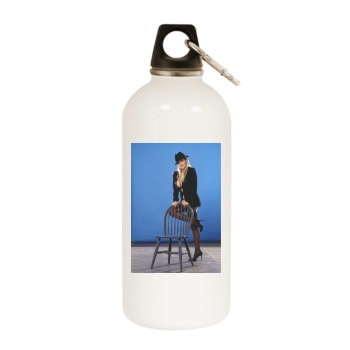 Abi Titmuss White Water Bottle With Carabiner