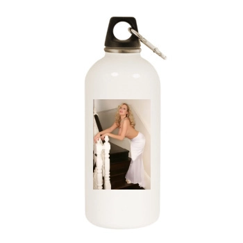 Abi Titmuss White Water Bottle With Carabiner