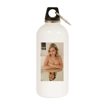 Abi Titmuss White Water Bottle With Carabiner