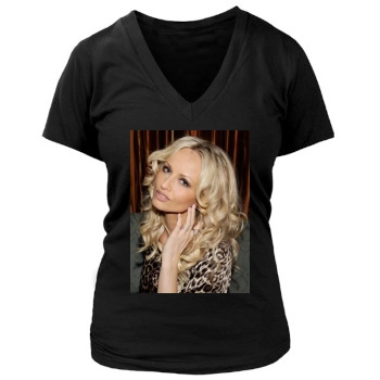 Adriana Karembeu Women's Deep V-Neck TShirt