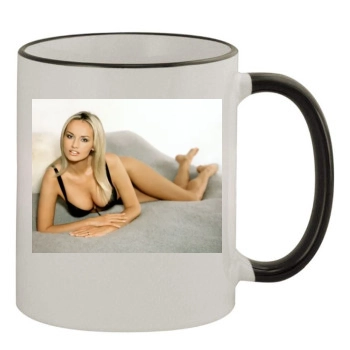 Adriana Karembeu 11oz Colored Rim & Handle Mug