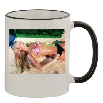 Adriana Karembeu 11oz Colored Rim & Handle Mug