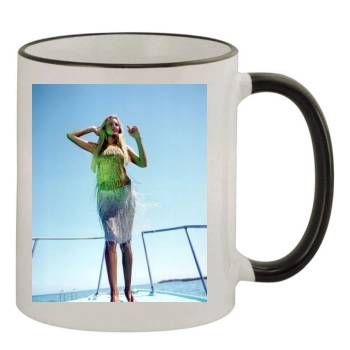 Adriana Karembeu 11oz Colored Rim & Handle Mug