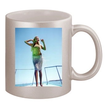 Adriana Karembeu 11oz Metallic Silver Mug