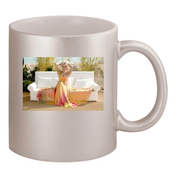 Adriana Karembeu 11oz Metallic Silver Mug