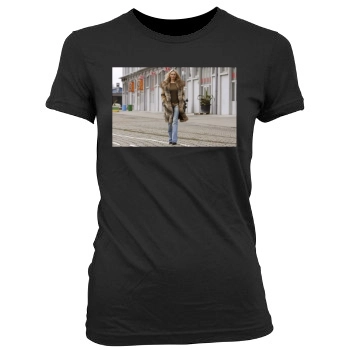 Adriana Karembeu Women's Junior Cut Crewneck T-Shirt