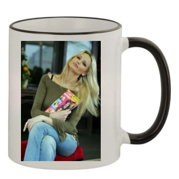 Adriana Karembeu 11oz Colored Rim & Handle Mug