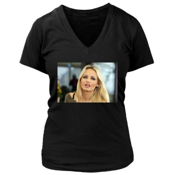 Adriana Karembeu Women's Deep V-Neck TShirt