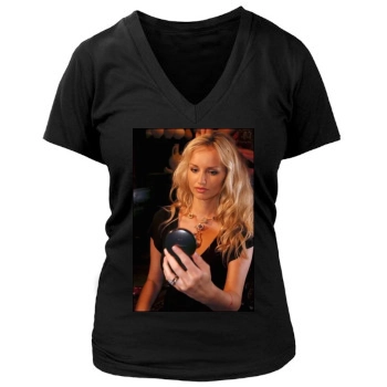 Adriana Karembeu Women's Deep V-Neck TShirt