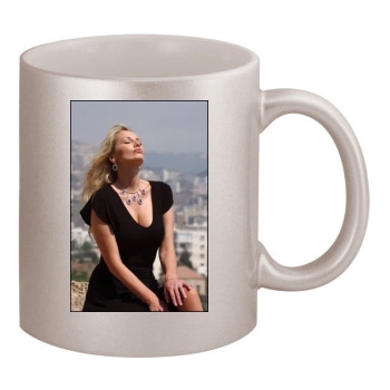 Adriana Karembeu 11oz Metallic Silver Mug