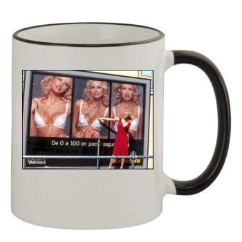 Adriana Karembeu 11oz Colored Rim & Handle Mug