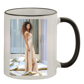 Adriana Lima 11oz Colored Rim & Handle Mug