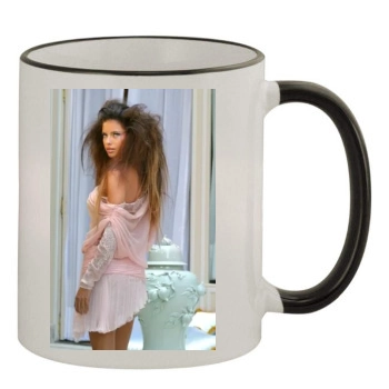 Adriana Lima 11oz Colored Rim & Handle Mug