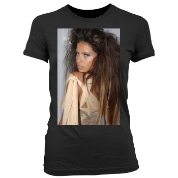 Adriana Lima Women's Junior Cut Crewneck T-Shirt