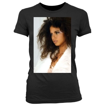 Adriana Lima Women's Junior Cut Crewneck T-Shirt